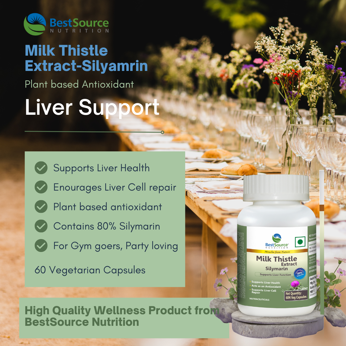 Silymarin Milk Thistle Supplement - BestSource Nutrition