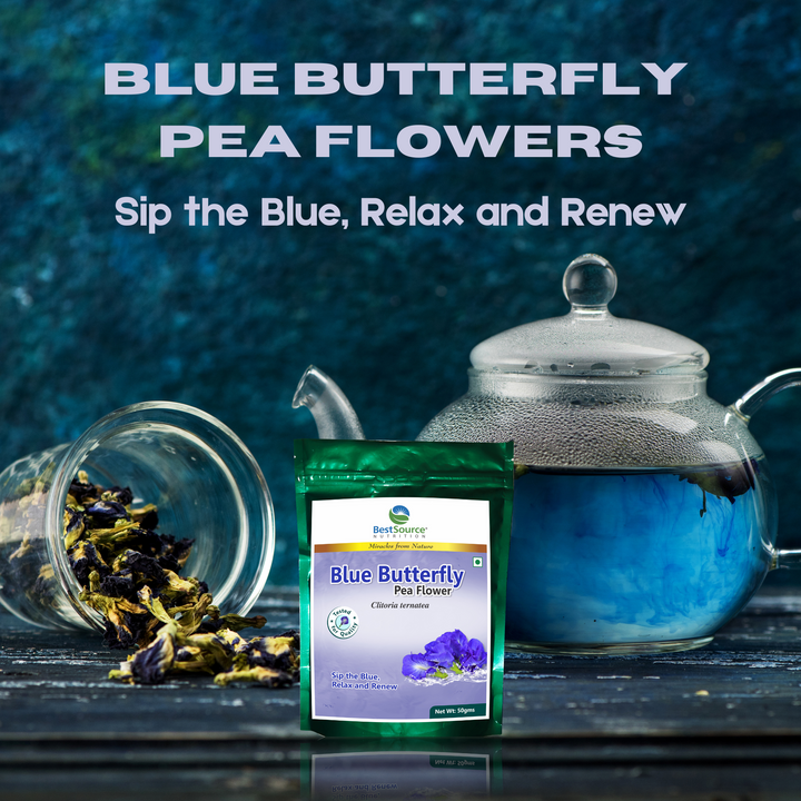 Blue Tea Packets Butterfly Pea Flower Blue Tea for Relaxation & Daily Wellness | Herbal ...