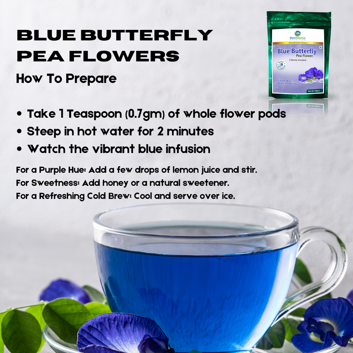 butterfly pea flower seeds benefits Butterfly Pea Flower Blue Tea for Relaxation & Daily Wellness