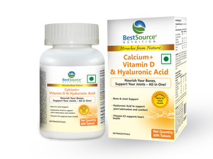 Calcium + Vitamin D,K2 for Bone Support