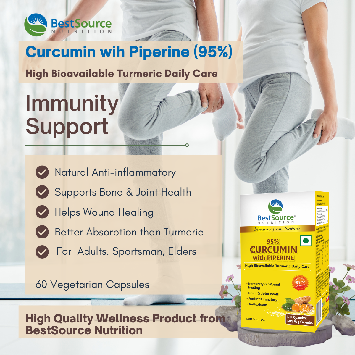 CURCUMIN with PIPERINE  - benefits