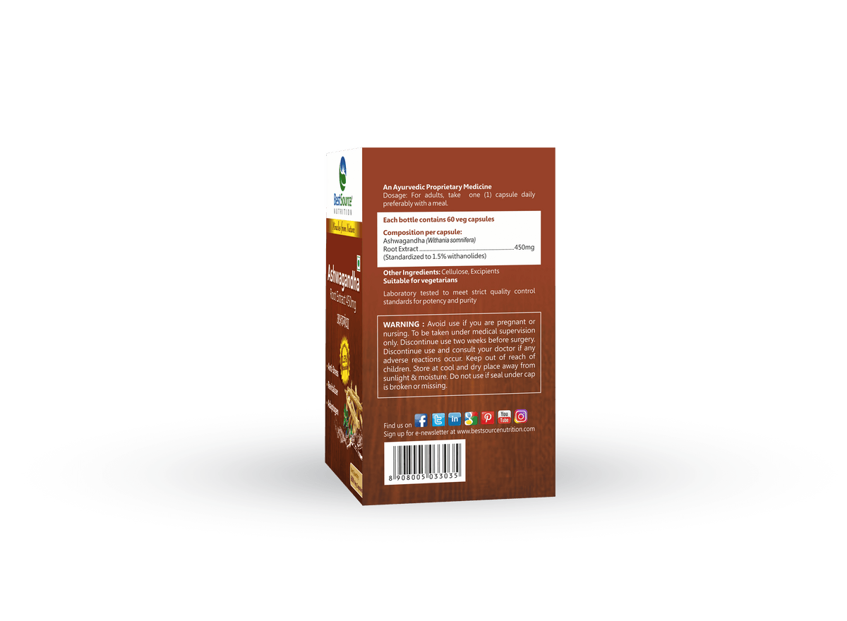 Ashwagandha composition and dosages