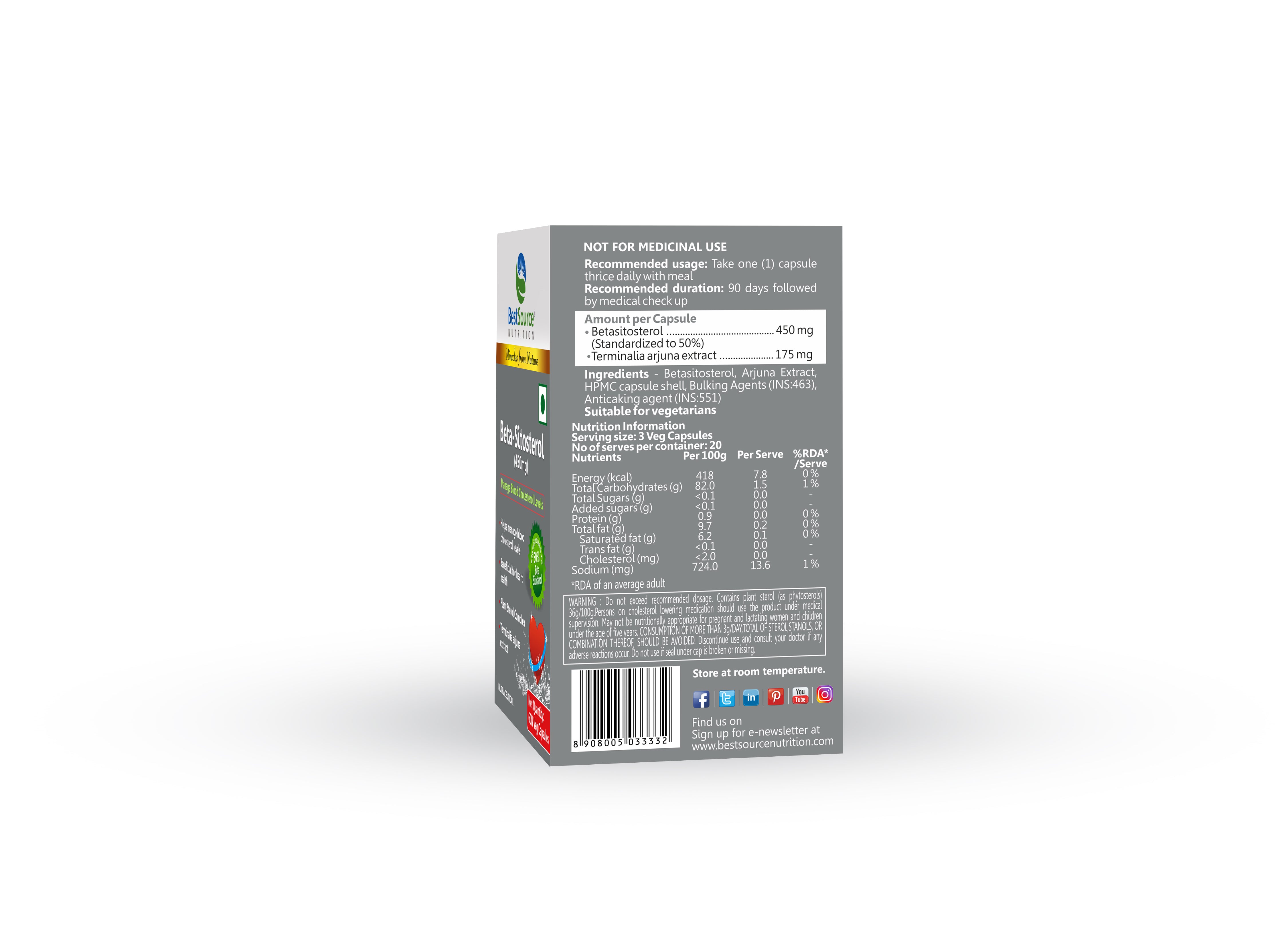 beta sito sterol specifications