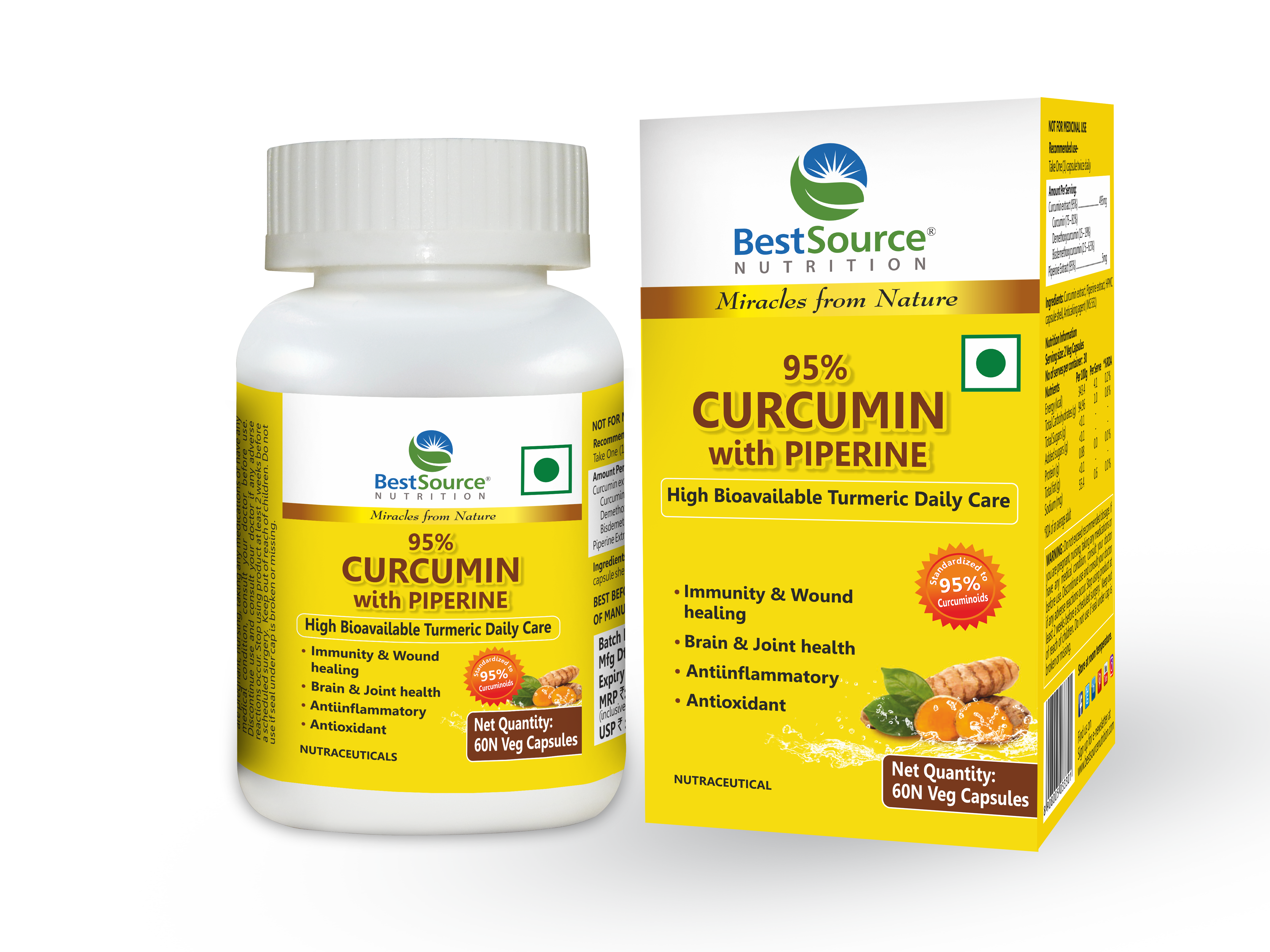 CURCUMIN with PIPERINE (95%)