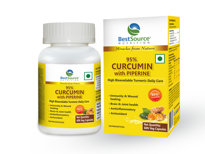 Curcumin with Piperine (95%) for Joint Support