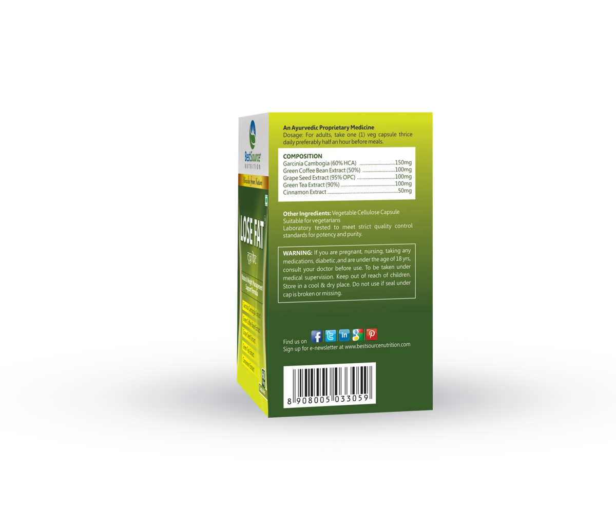 LOSE FAT composition - BestSource Nutrition