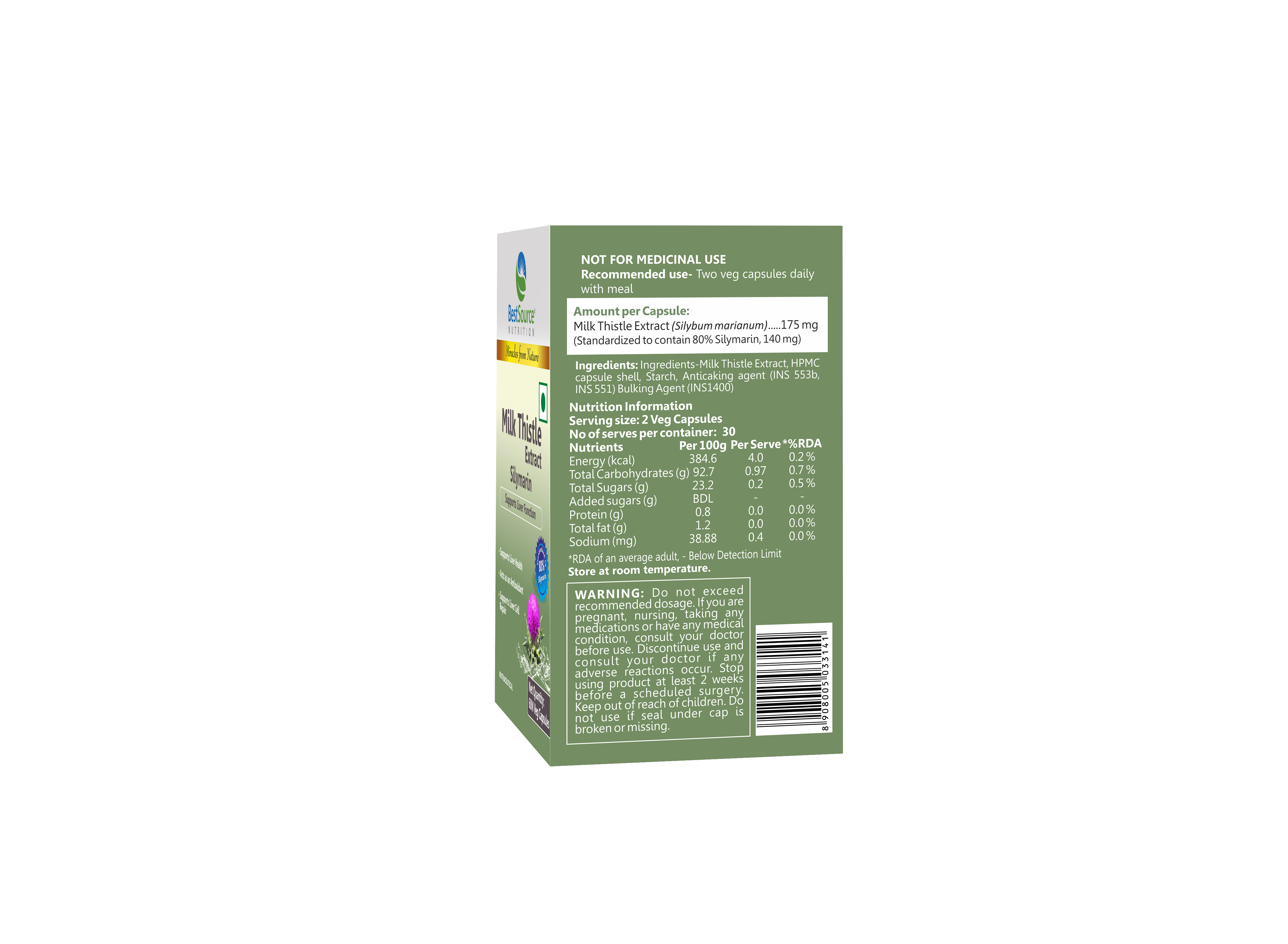 Silymarin Milk Thistle Supplement